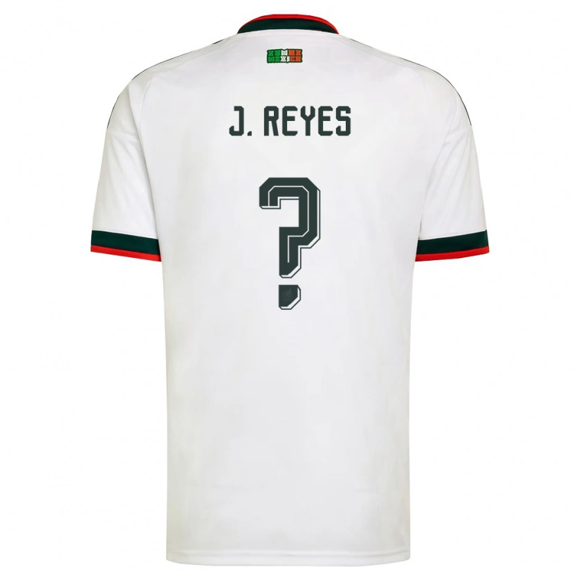 Danxen Men Mexico Joaquín Reyes #0 White Burgundy Green Away Jersey 26-28 T-Shirt
