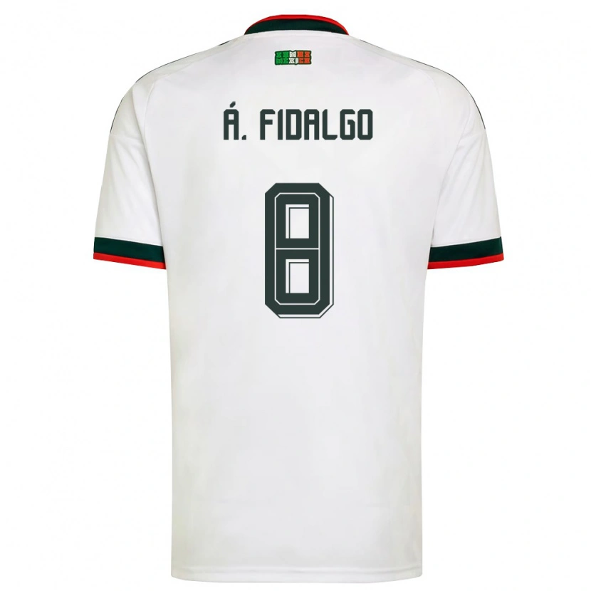 Danxen Men Mexico Álvaro Fidalgo #8 White Burgundy Green Away Jersey 26-28 T-Shirt