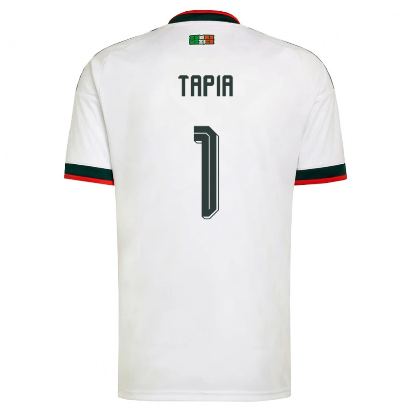 Danxen Men Mexico Fernando Tapia #1 White Burgundy Green Away Jersey 26-28 T-Shirt