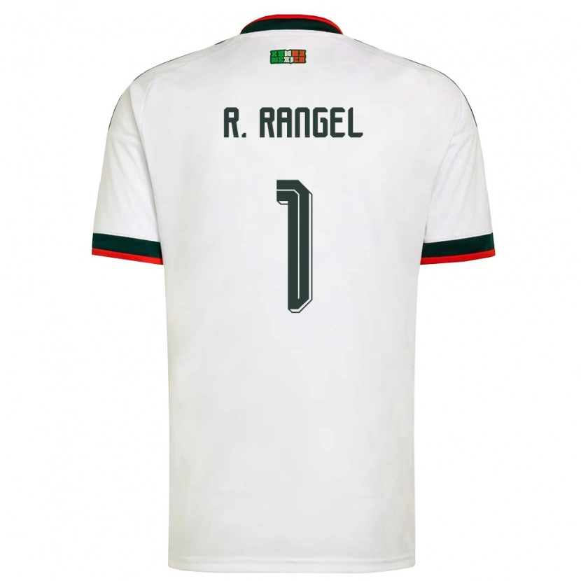 Danxen Men Mexico Raúl Rangel #1 White Burgundy Green Away Jersey 26-28 T-Shirt