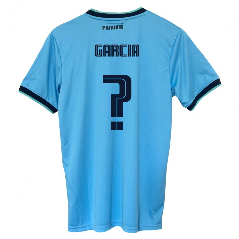 Danxen Men Panama Adriana García #0 Sky Blue Black Away Jersey 26-28 T-Shirt