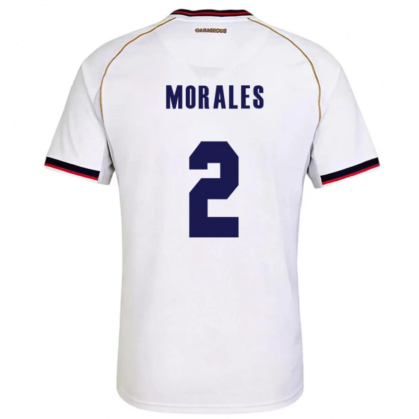 Danxen Men Panama Abdul Morales #2 White Red Away Jersey 26-28 T-Shirt