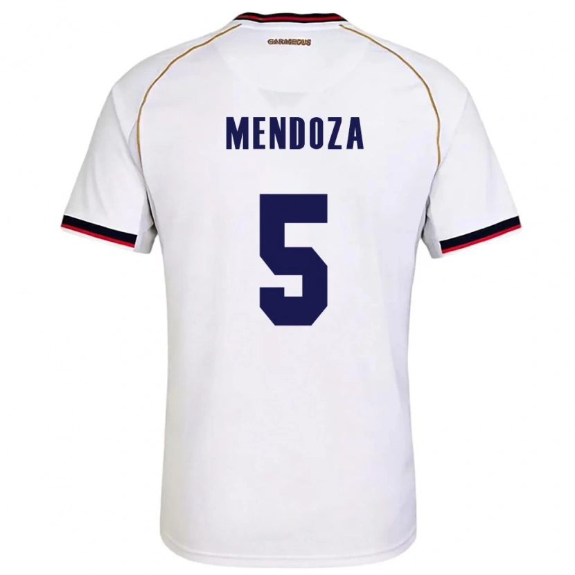 Danxen Men Panama Gabriel Mendoza #5 White Red Away Jersey 26-28 T-Shirt