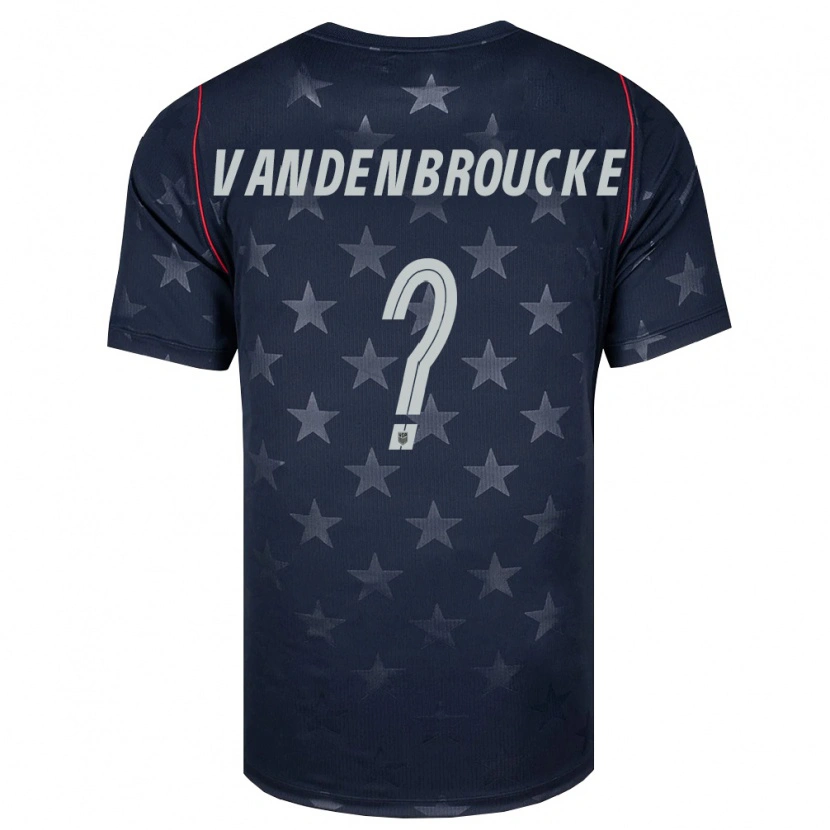 Danxen Men United States Victor Vandenbroucke #0 Black White Red Away Jersey 26-28 T-Shirt