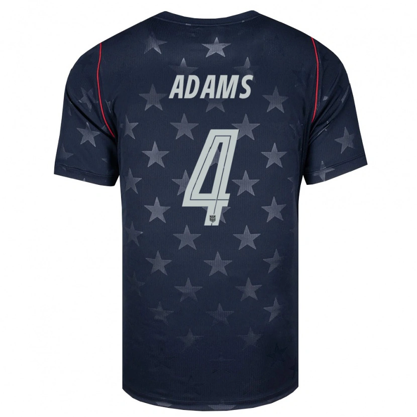 Danxen Men United States Tyler Adams #4 Black White Red Away Jersey 26-28 T-Shirt