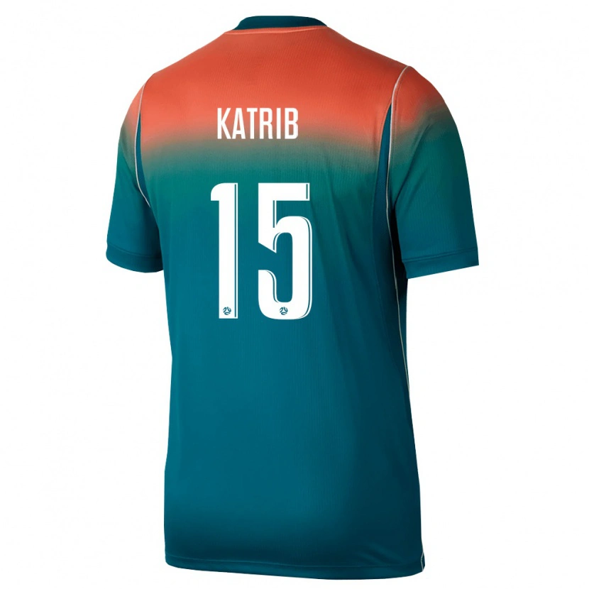 Danxen Men Australia Emile Katrib #15 Green Pink Away Jersey 26-28 T-Shirt