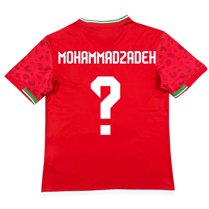 Danxen Men Iran Siyam Mohammadzadeh #0 Red White Away Jersey 26-28 T-Shirt