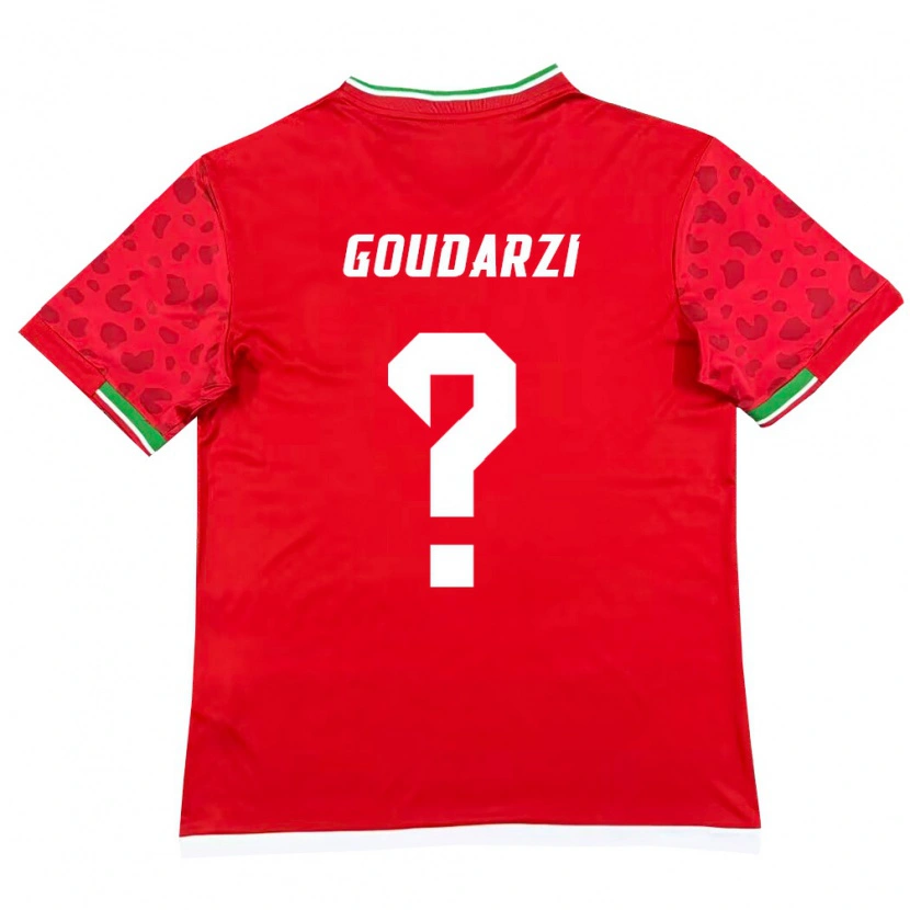 Danxen Men Iran Mohammadreza Goudarzi #0 Red White Away Jersey 26-28 T-Shirt