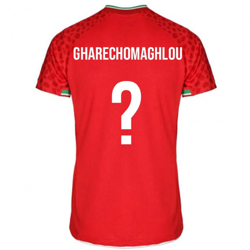 Danxen Men Iran Omid Gharechomaghlou #0 Red White Away Jersey 26-28 T-Shirt