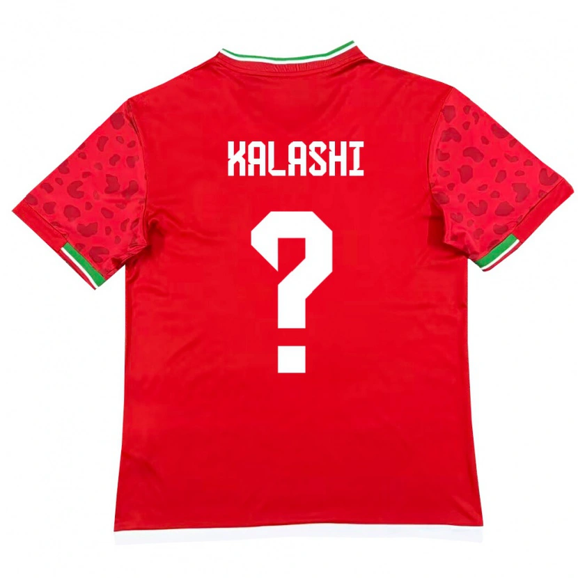 Danxen Men Iran Aryan Kalashi #0 Red White Away Jersey 26-28 T-Shirt