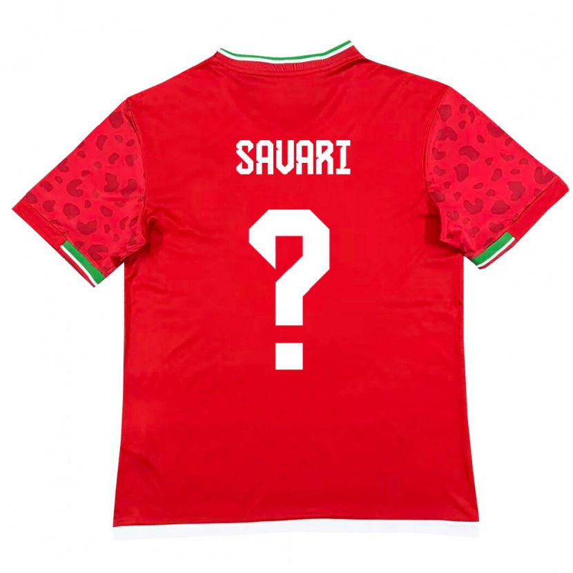 Danxen Men Iran Morteza Savari #0 Red White Away Jersey 26-28 T-Shirt