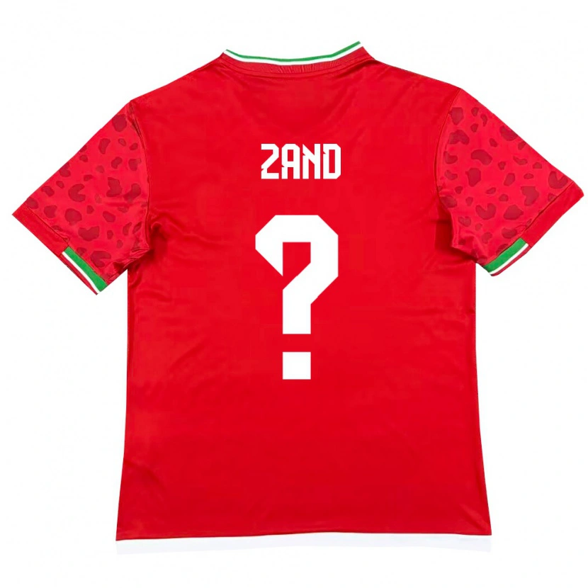 Danxen Men Iran Ahoora Zand #0 Red White Away Jersey 26-28 T-Shirt
