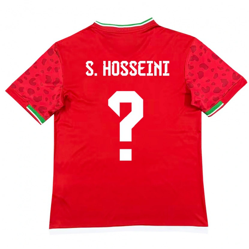 Danxen Men Iran Seyed Mohammadjavad Hosseini #0 Red White Away Jersey 26-28 T-Shirt