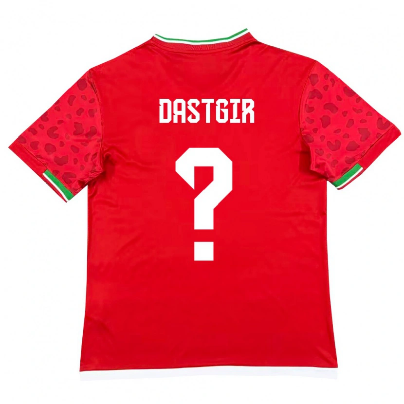 Danxen Men Iran Alireza Dastgir #0 Red White Away Jersey 26-28 T-Shirt