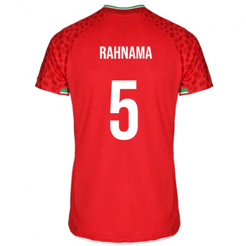 Danxen Men Iran Mohammadali Rahnama #5 Red White Away Jersey 26-28 T-Shirt