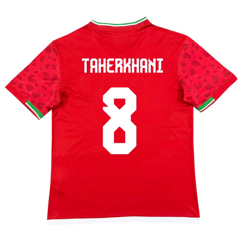 Danxen Men Iran Behnaz Taherkhani #8 Red White Away Jersey 26-28 T-Shirt