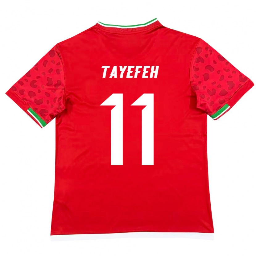 Danxen Men Iran Amirhossein Tayefeh #11 Red White Away Jersey 26-28 T-Shirt