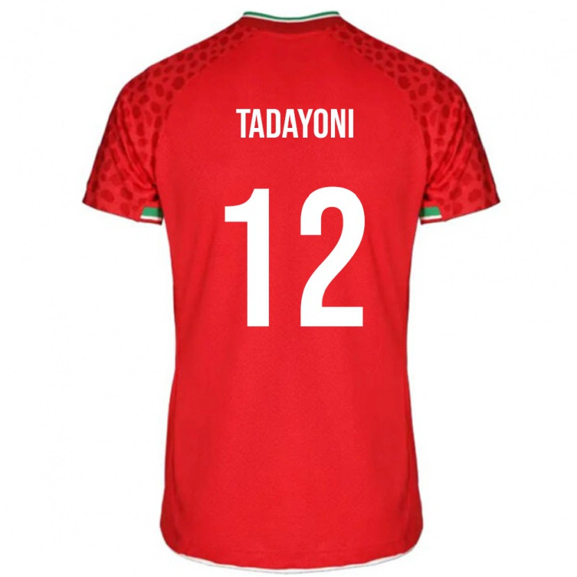 Danxen Men Iran Morteza Tadayoni #12 Red White Away Jersey 26-28 T-Shirt