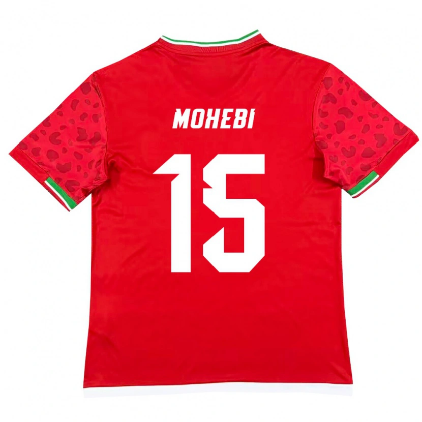Danxen Men Iran Masoud Mohebi #15 Red White Away Jersey 26-28 T-Shirt