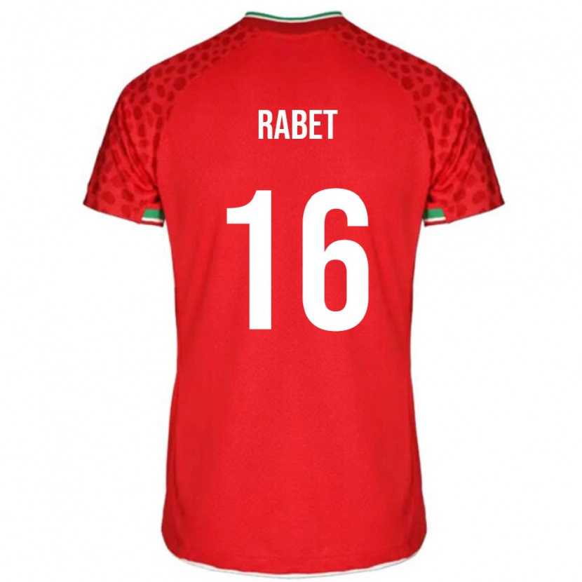 Danxen Men Iran Fardin Rabet #16 Red White Away Jersey 26-28 T-Shirt