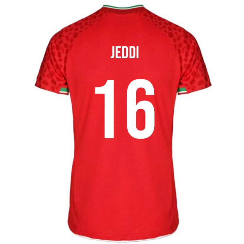Danxen Men Iran Amirreza Jeddi #16 Red White Away Jersey 26-28 T-Shirt
