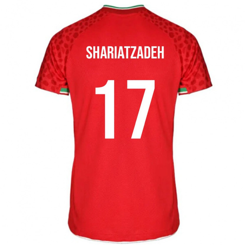 Danxen Men Iran Ahmad Shariatzadeh #17 Red White Away Jersey 26-28 T-Shirt