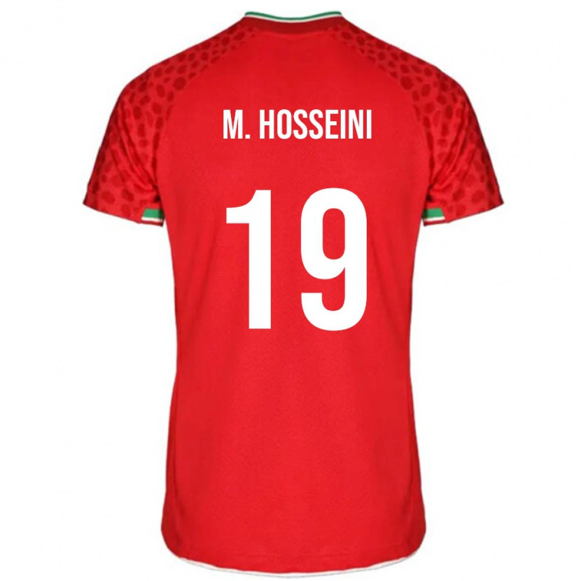 Danxen Men Iran Majid Hosseini #19 Red White Away Jersey 26-28 T-Shirt