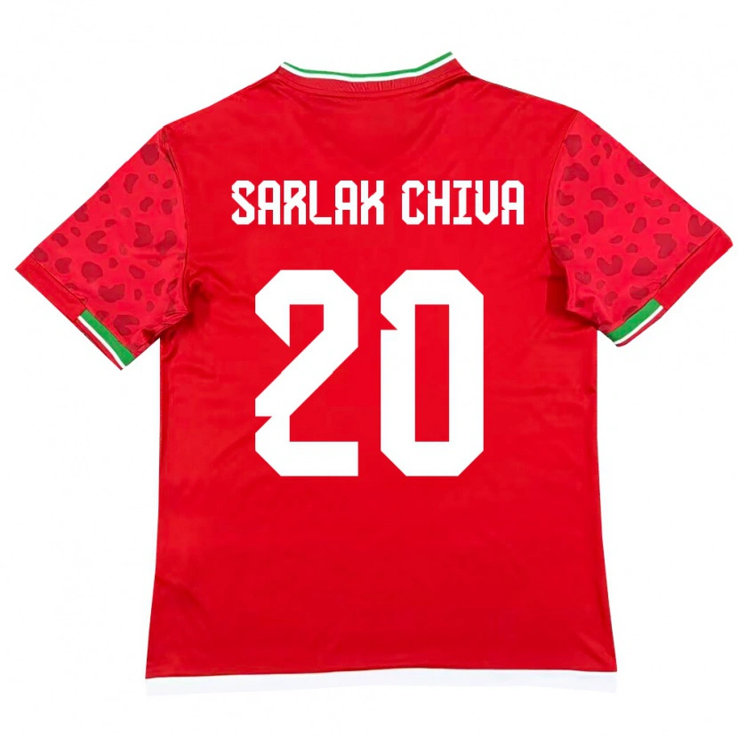 Danxen Men Iran Milad Sarlak Chiva #20 Red White Away Jersey 26-28 T-Shirt