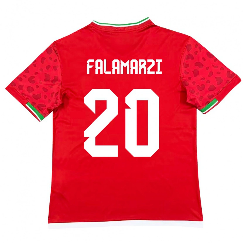Danxen Men Iran Esmaeil Falamarzi #20 Red White Away Jersey 26-28 T-Shirt