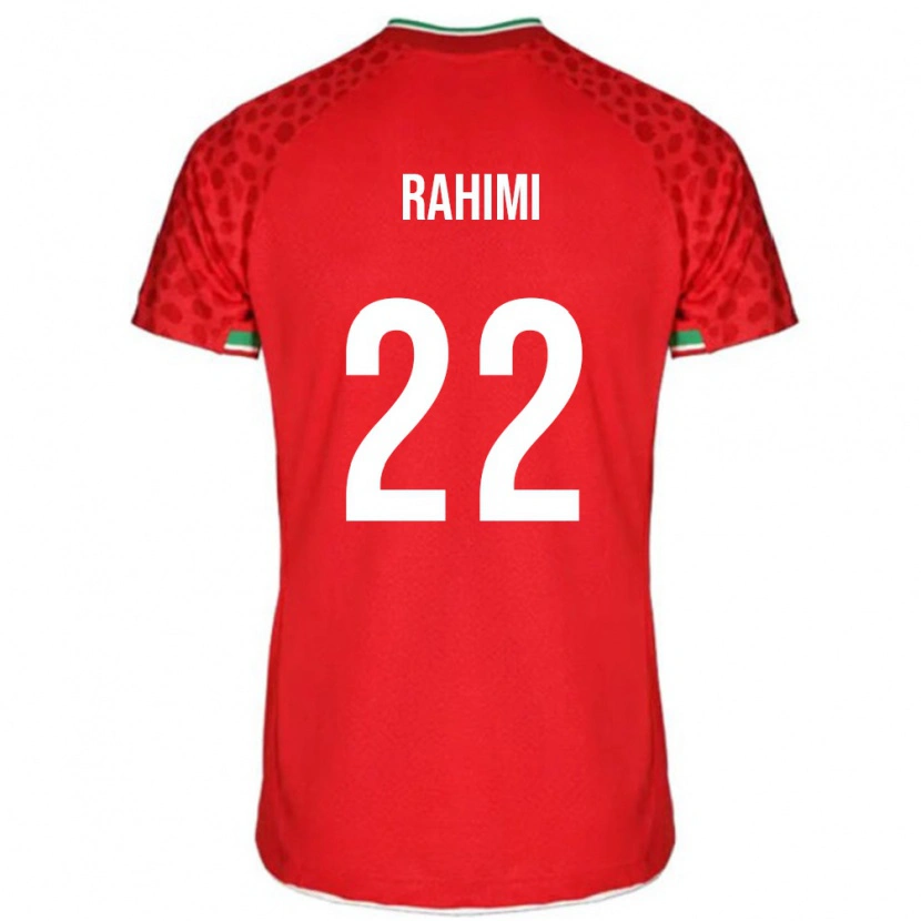 Danxen Men Iran Farzad Rahimi #22 Red White Away Jersey 26-28 T-Shirt