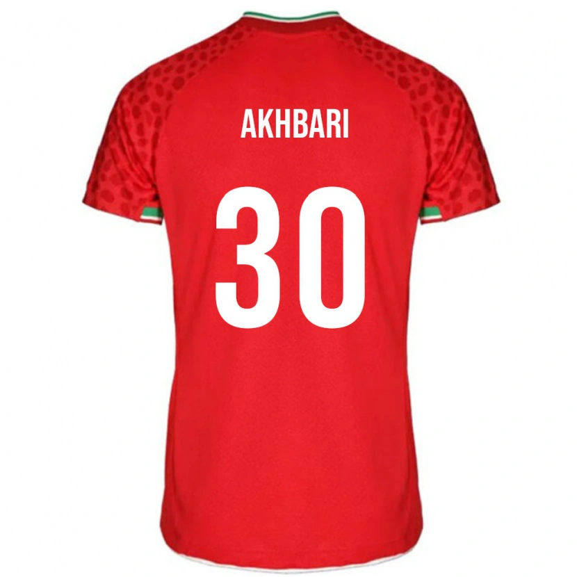 Danxen Men Iran Mohammadreza Akhbari #30 Red White Away Jersey 26-28 T-Shirt