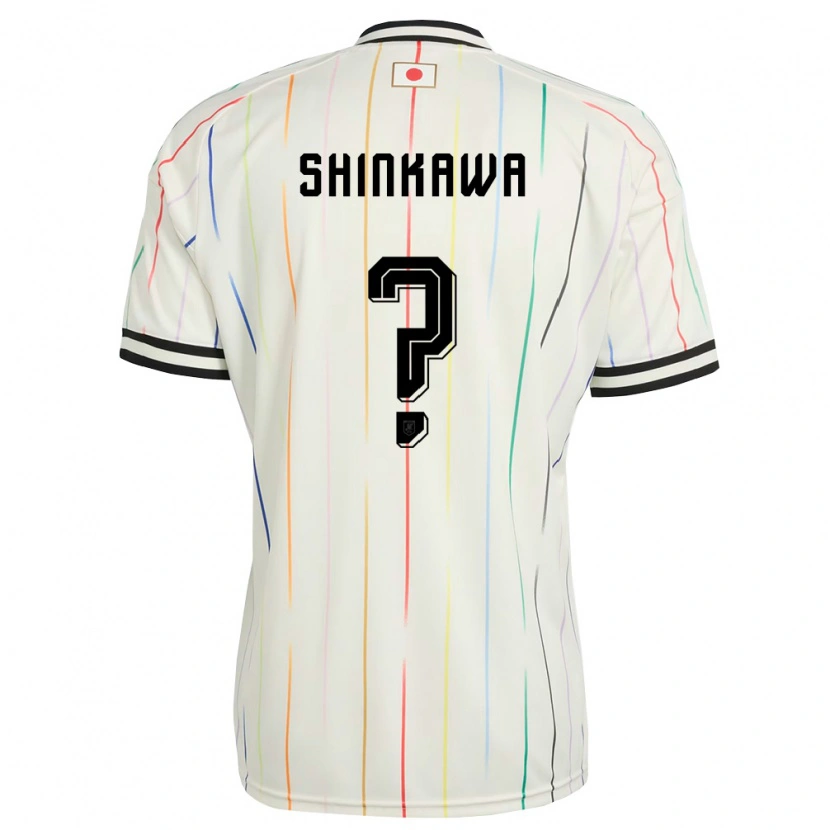 Danxen Men Japan Shion Shinkawa #0 White Black Away Jersey 26-28 T-Shirt