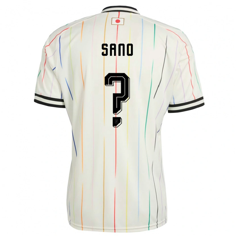 Danxen Men Japan Kodai Sano #0 White Black Away Jersey 26-28 T-Shirt