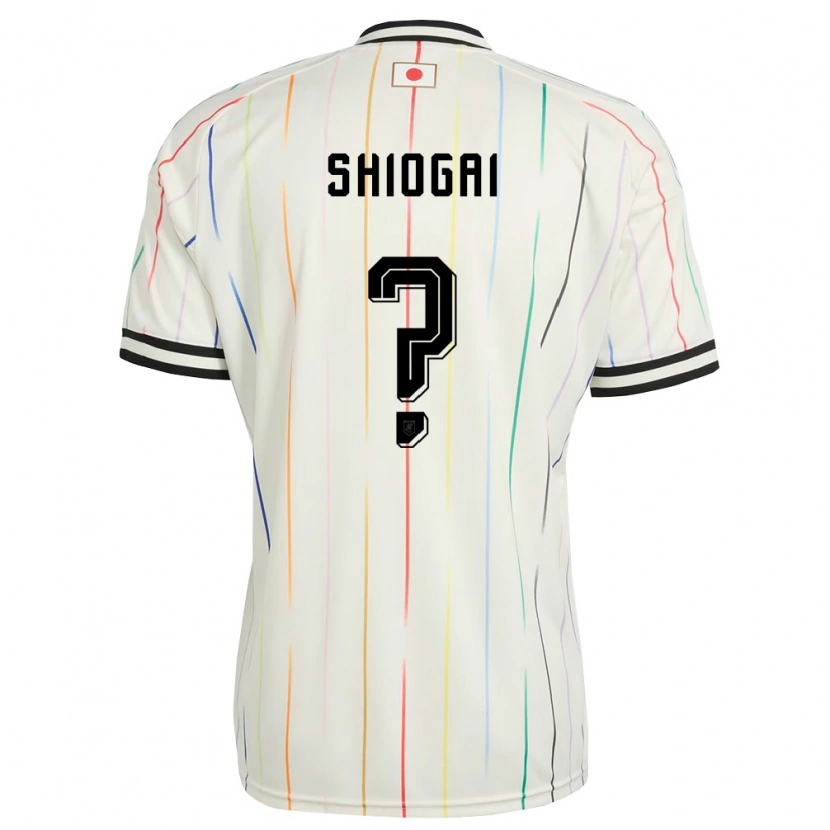 Danxen Men Japan Kento Shiogai #0 White Black Away Jersey 26-28 T-Shirt