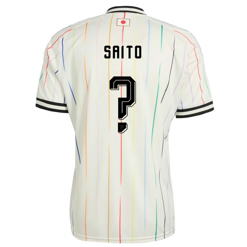 Danxen Men Japan Kakeru Saito #0 White Black Away Jersey 26-28 T-Shirt