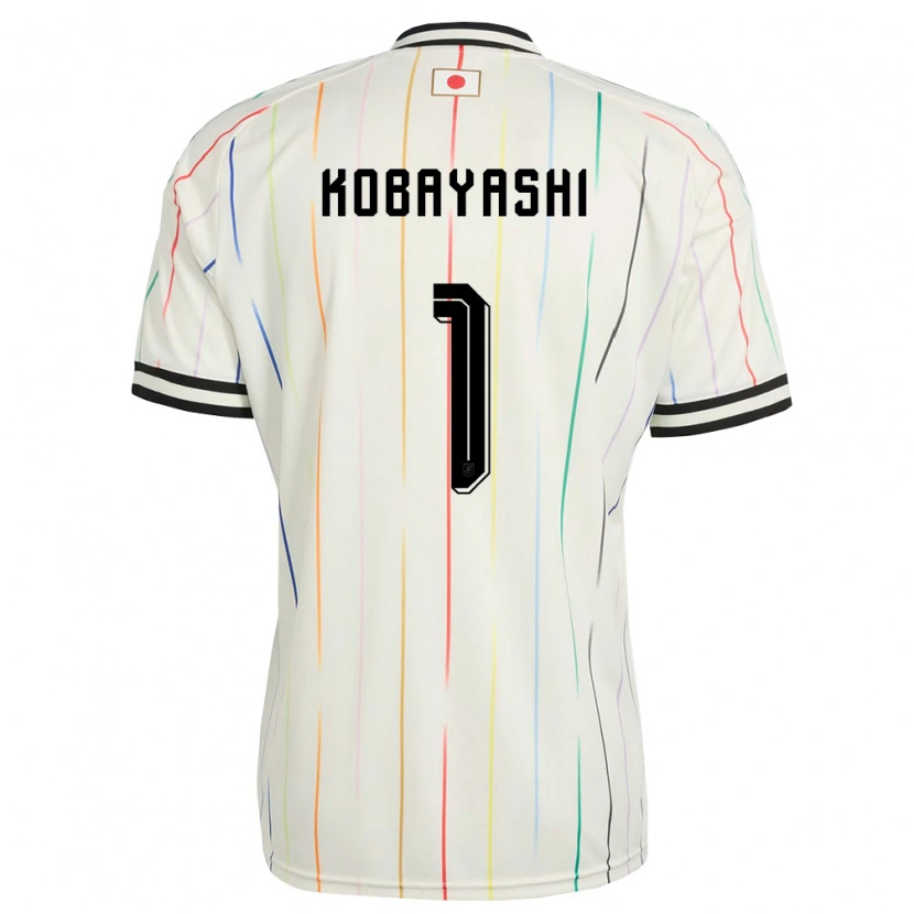 Danxen Men Japan Masataka Kobayashi #1 White Black Away Jersey 26-28 T-Shirt