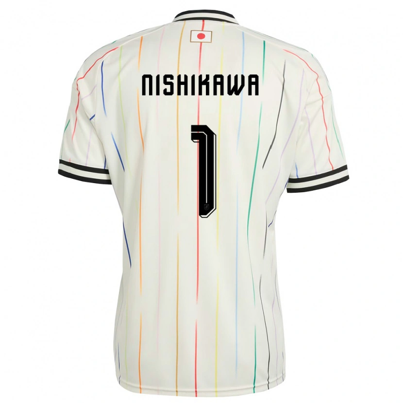 Danxen Men Japan Genki Nishikawa #1 White Black Away Jersey 26-28 T-Shirt
