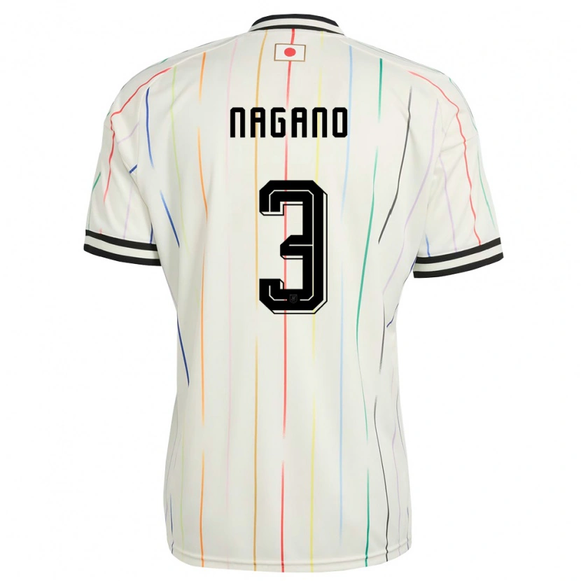 Danxen Men Japan Shuto Nagano #3 White Black Away Jersey 26-28 T-Shirt
