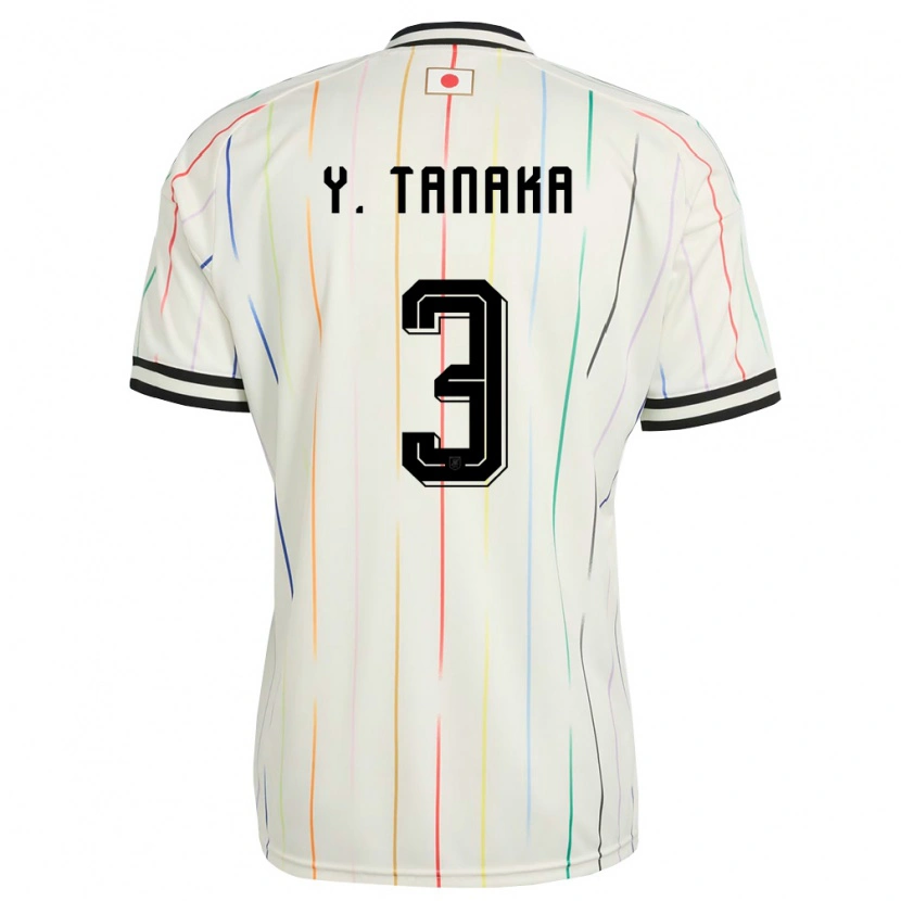 Danxen Men Japan Yoshitaka Tanaka #3 White Black Away Jersey 26-28 T-Shirt