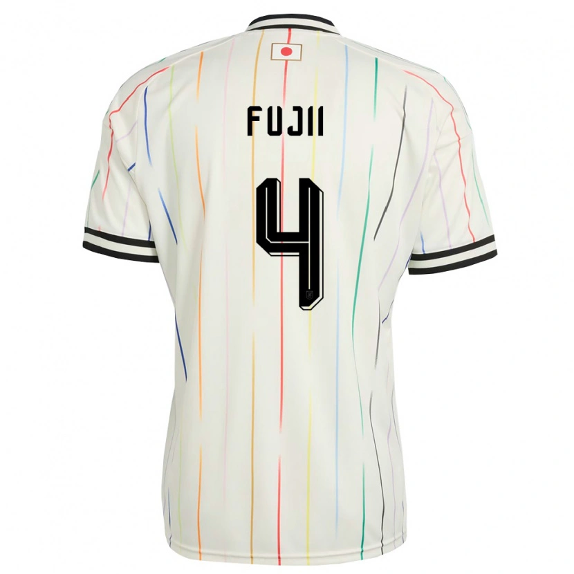 Danxen Men Japan Shota Fujii #4 White Black Away Jersey 26-28 T-Shirt