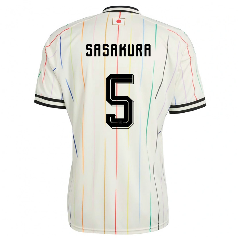 Danxen Men Japan Takuma Sasakura #5 White Black Away Jersey 26-28 T-Shirt