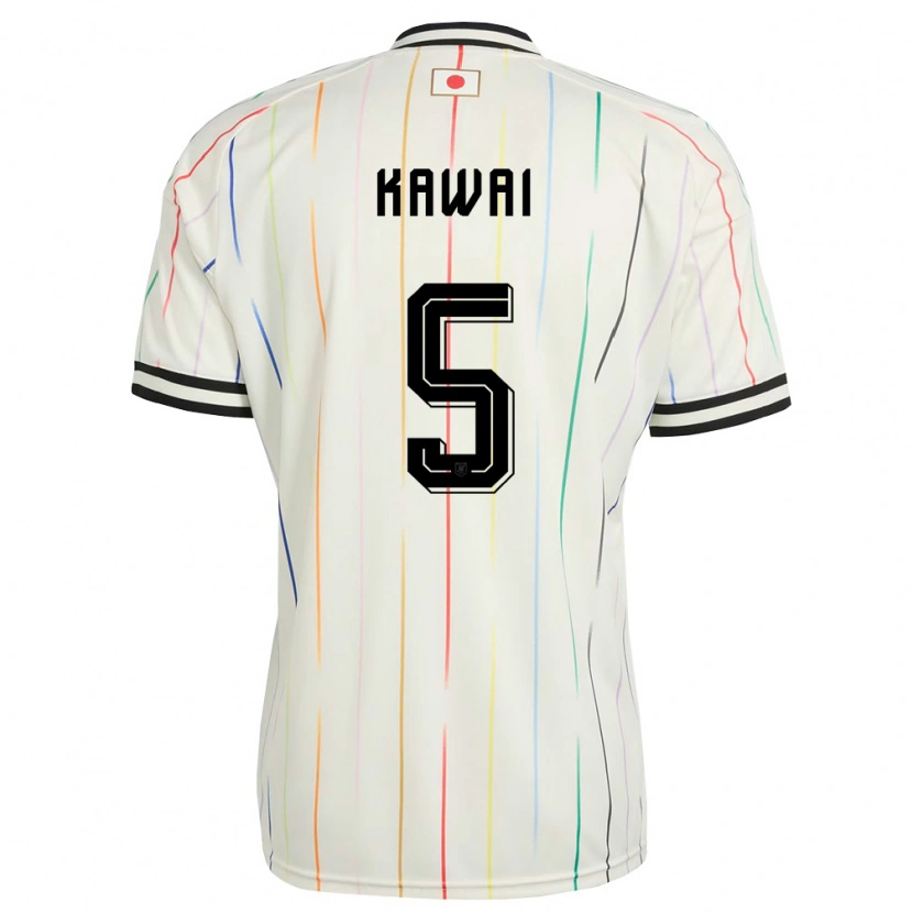 Danxen Men Japan Kairi Kawai #5 White Black Away Jersey 26-28 T-Shirt