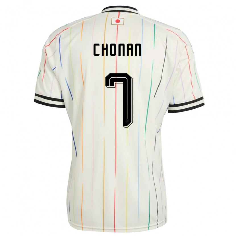 Danxen Men Japan Kaiji Chonan #7 White Black Away Jersey 26-28 T-Shirt