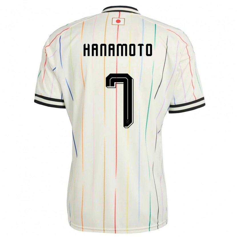 Danxen Men Japan Yohan Hanamoto #7 White Black Away Jersey 26-28 T-Shirt