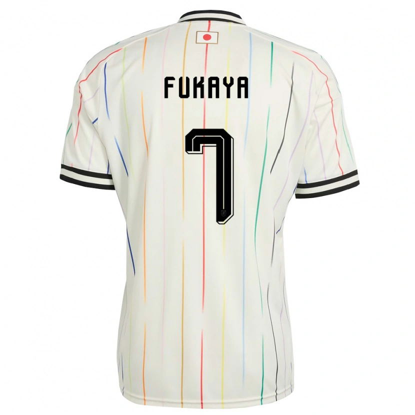 Danxen Men Japan Sakuto Fukaya #7 White Black Away Jersey 26-28 T-Shirt