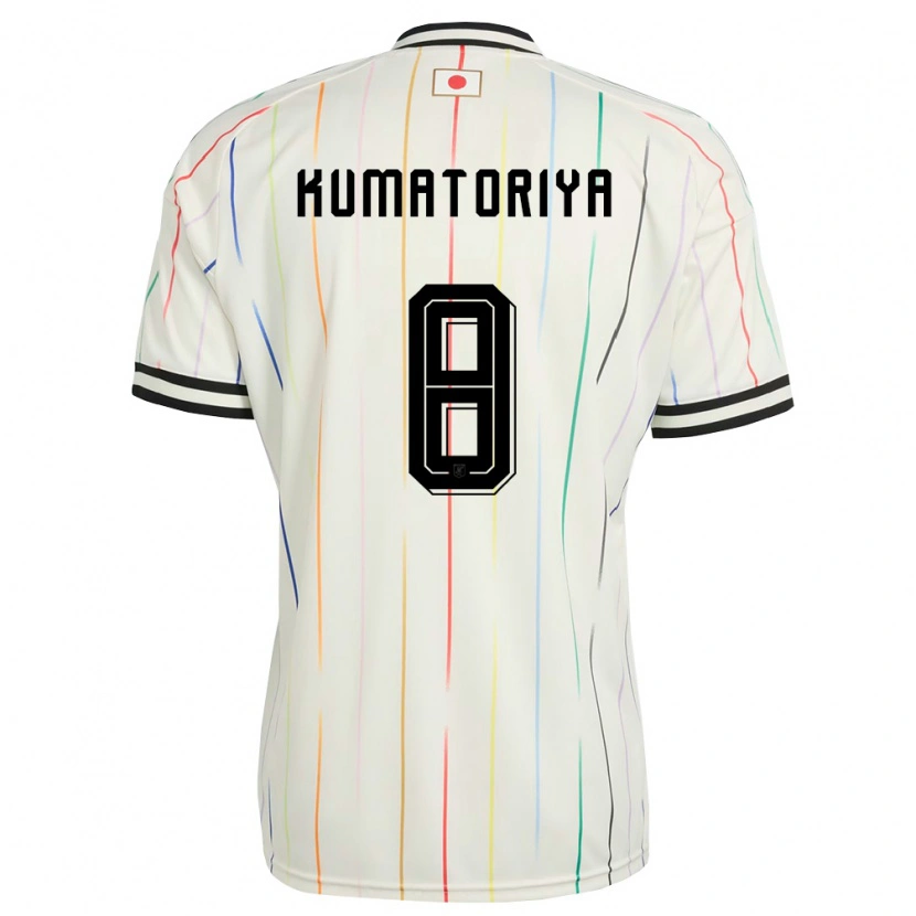 Danxen Men Japan Issei Kumatoriya #8 White Black Away Jersey 26-28 T-Shirt