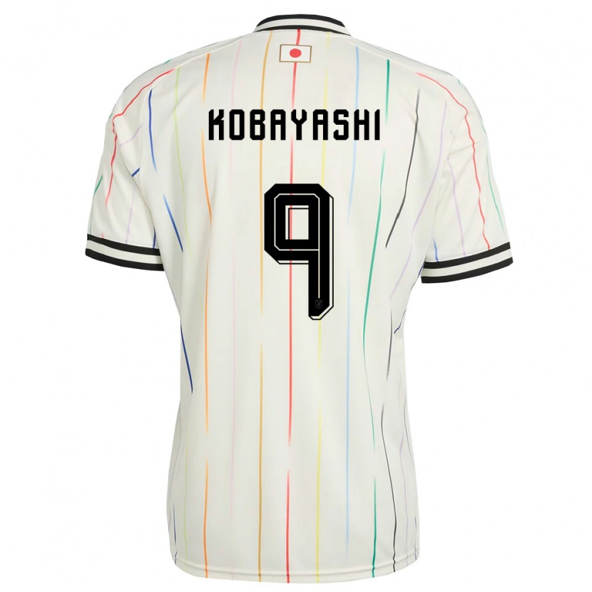 Danxen Men Japan Yuzuki Kobayashi #9 White Black Away Jersey 26-28 T-Shirt