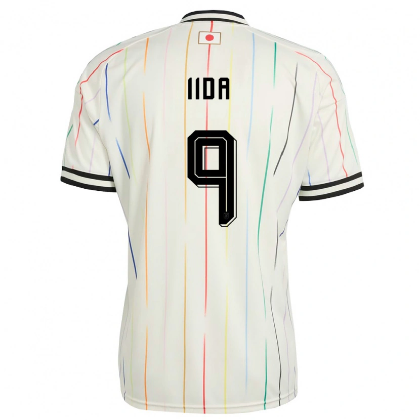 Danxen Men Japan Soma Iida #9 White Black Away Jersey 26-28 T-Shirt