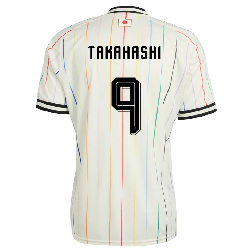 Danxen Men Japan Hikaru Takahashi #9 White Black Away Jersey 26-28 T-Shirt