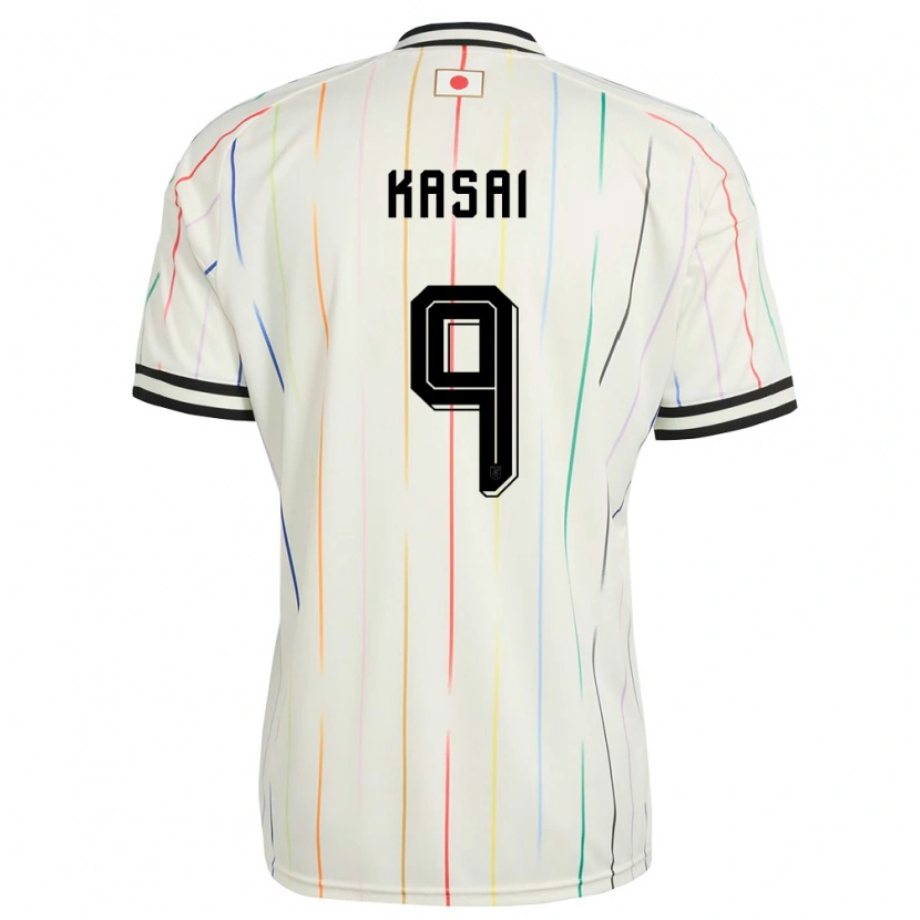 Danxen Men Japan Mibuki Kasai #9 White Black Away Jersey 26-28 T-Shirt